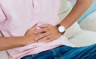Abdominal pain in a gastritis
